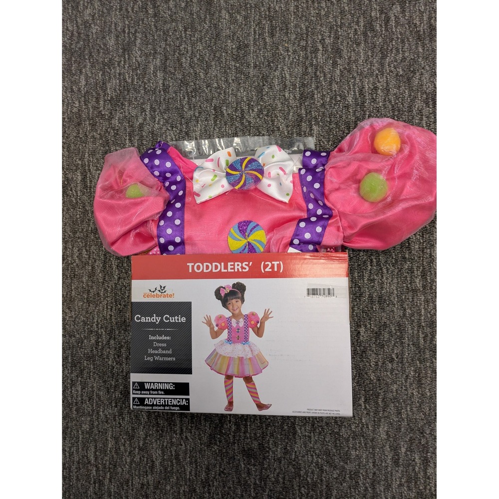 Celebrate Candy Cutie Toddler Girls Halloween Costume Dress 2T